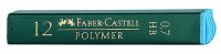 Графитные грифели Faber-Castell POLYMER 0,7 мм, твердость НВ, 12 шт/уп