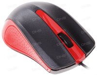  OKLICK Optical Mouse (225M) (Black&Red) (RTL) USB 3btn+Roll (288237)