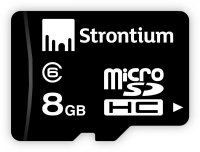   MicroSD 8Gb Strontium (SSR8GTFC6R) Class 6 microSDHC
