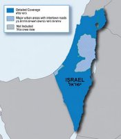 Карта дорог Navteq City Navigator Israel NT