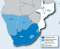 Карта дорог Navteq City Navigator Southern Africa NT