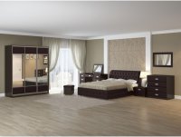 Кровать двуспальная Mocco 4 (коричневая), 180 х 200 см