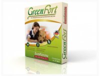 Биокапли от блох для крупных собак GreenFort, 3 шт