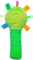 Мякиши Мягкая игрушка-погремушка ШуМякиши Маракас цвет зеленый