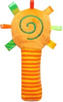 Мякиши Мягкая игрушка-погремушка ШуМякиши Маракас цвет оранжевый