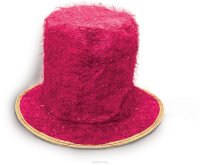 Partymania Шляпа карнавальная Цилиндр клоуна T1229 цвет розовый