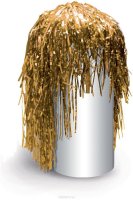 Partymania Маскарадный парик из дождика Веселый праздник T1222 цвет золотой