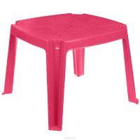 Стол детский "PalPlay", с карманами, цвет: розовый, 53 см х 53 см