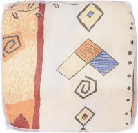 Подушка на стул Eva "Геометрия", цвет: бежевый, 34 х 34 см