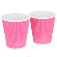 Набор чашек Les Artistes-Paris "Ondules", цвет: розовый, 180 мл, 2 шт