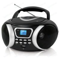 Аудиомагнитола BBK BX170BT черный/серебристый 4 Вт/CD/CDRW/MP3/FM(dig)/USB/BT