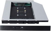 Адаптер оптибей Espada MS12 (optibay, hdd caddy) mSATA SSD to miniSATA 12,7 мм для подключения SSD к