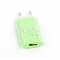 Сетевое зарядное устройство USB (SM000124) (зеленый)