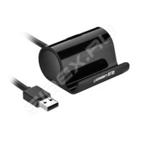 Кабель USB (m) - USB (f) + подставка 1.5m (UGreen UG-30261) (черный)