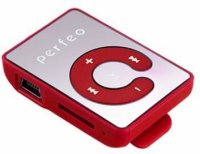 Цифровой аудио плеер Perfeo Music Clip Color, красный (VI-M003 Red)