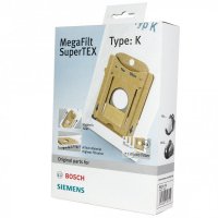 Пылесборник MegaFilt SuperTEX типа K 4 шт + 1 микрофильтр для Bosch BSN1 (BBZ41FK)