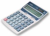 Калькулятор Casio DX-12V-S-GH Размер: 34.5x122x170 мм, 156 гр. Разрядность - 12, Белый