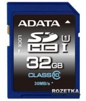 32Gb microSDHC ADATA Premier (AUSDH32GUICL10-ROTGMBK), Class 10, UHS-I +  OTG/USB, RTL