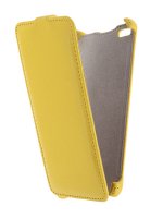   Micromax Q450 Canvas Silver 5 Activ Flip Case Leather Yellow 55387
