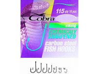 Крючок рыболовный Крючки Cobra VIKING сер.115NSB размер 008, 10 шт