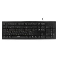 Клавиатура Gembird KB-8352U-BL, USB, черный, доп, клавиша backspace, 105 клавиш