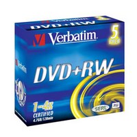 DVD+RW 4x 4.7Gb Jewel (5 ) Verbatim [43229]   (DVD+RW)