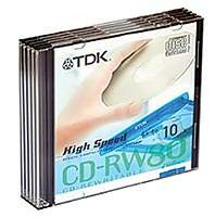 CD-RW TDK 700 , 4-12x, 5 . (high speed) Slim Case (CD-RW700SHSEB5-F*X)