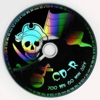 Диск CD-R Oxion 700 Mb, 52x, Slim Case (1), "Веселый Роджер" (1/200)