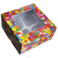 Набор коробок для сладостей Wilton "Веселая фасоль", 15,8 см х 15,8 см х 7,6 см, 3 шт