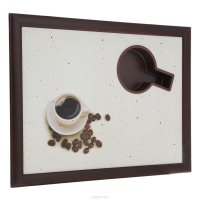 Столик-поднос для завтрака Едим дома "Чашка кофе", с мягким основанием, 44 х 34 х 8 см