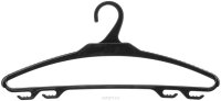 Вешалка для верхней одежды "Blocker", цвет: черный, 425 х 35 х 205 мм, размер 48-50
