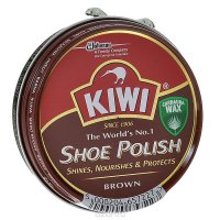 Крем для обуви "Kiwi", цвет: коричневый, 50 мл