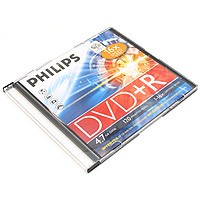 DVD+R Philips 4.7 , 16x, 1 ., Slim Case,(5735),  DVD 