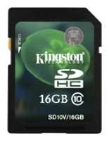   Secure Digital Card 16Gb Kingston [SD10V/16GB] Class10 Value