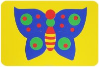 Август Мозаика мягкая Бабочка цвет основы желтый