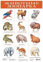 Дрофа-Медиа Обучающий плакат Животные зоопарка