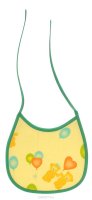 Колорит Нагрудник Мишки с шариками цвет желтый зеленый 17 х 17 см