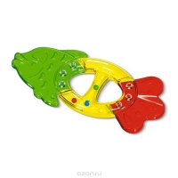 Прорезыватель "Рыбка", цвет: красный, зеленый
