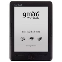   Gmini MagicBook S6HD Black ,  6", E-Ink Pearl HD, 1024x758, 4Gb, microSD, 