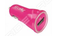 Автомобильное зарядное устройство USB, 1A (Celly CCUSBPK) (розовый)