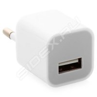 Универсальное сетевое зарядное устройство USB 1,2A (М 0031731) (белый)