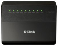 Беспроводной маршрутизатор ADSL D-Link DSL-2740U/RA/V2A 802.11bgn 300Mbps 2.4 ГГц 4xLAN черный