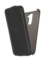   LG K8 K350 Activ Flip Case Leather Black 58533