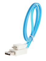 Аксессуар Aksberry USB - Lightning 8-pin Luminous Blue