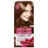 Garnier Color Sensation краска для волос "Роскошь цвета", оттенок 6.0 "Роскошный темно-русый"