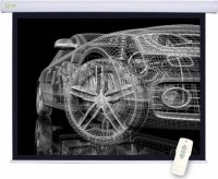 Экран Cactus 150x150 см Motoscreen CS-PSM-150x150 1:1 настенно-потолочный рулонный белый (моторизиро