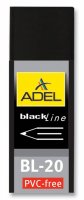 Ластик Adel BLACKLINE 227-0789-000 60x22 x 12 мм каучук черный индивидуальная картонная упаковка + п