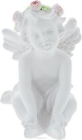 Фигурка декоративная Феникс-Презент "Ангел в ожидании чуда", высота 7,4 см