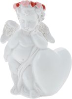 Фигурка декоративная Феникс-Презент "Ангел любви в сердечках", высота 7,6 см