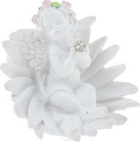 Фигурка декоративная Феникс-Презент "Цветочный ангел", высота 6,8 см